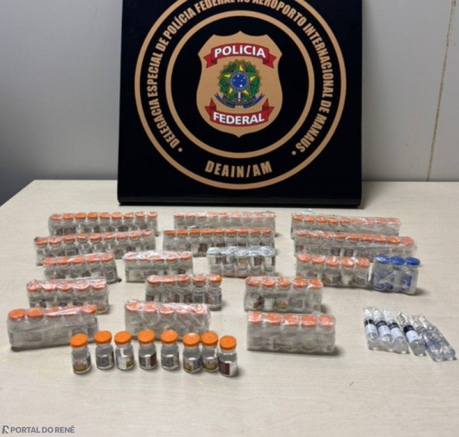 Polícia Federal prende dois homens com medicamentos para emagrecimento no Aeroporto de Manaus