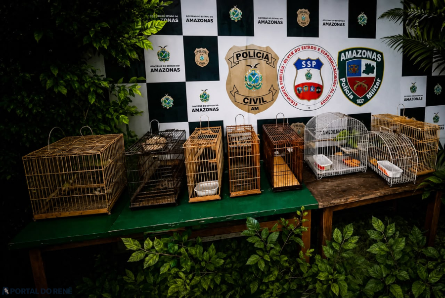 Polícia apreende nove pássaros silvestres mantidos irregularmente em cativeiro em Manicoré